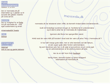 Tablet Screenshot of menneske.dk